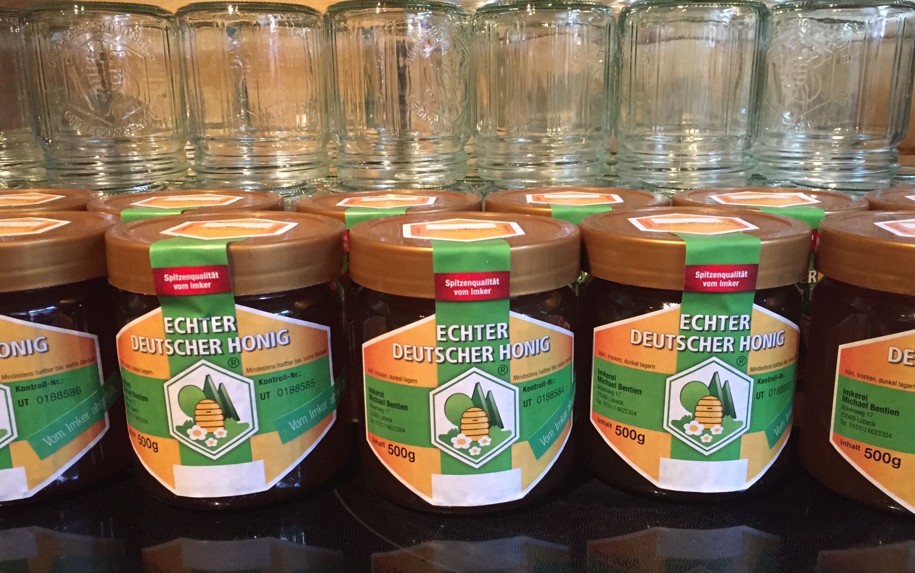 Platzhalter Honig Gläser